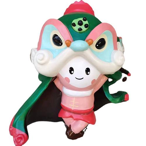商场美陈玻璃钢卡通雕塑IP吉祥物网红公仔玩偶摆件户外人物定制