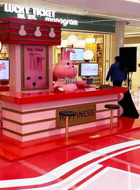 大型玻璃钢雕塑定制卡通彩绘吉祥物户外网红兔子摆件美陈系列