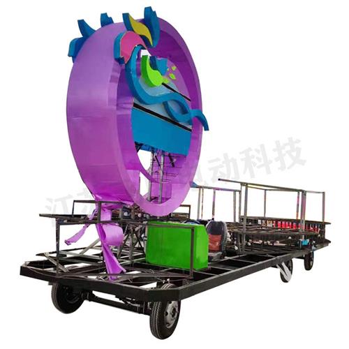 制作电动四轮车花车底盘配件加长加宽大功率花车巡游大型节日展出