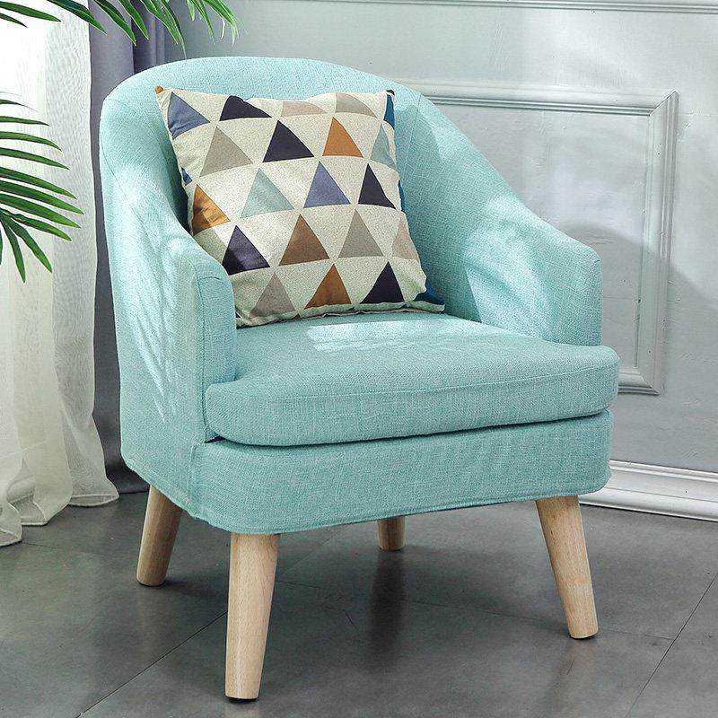 北欧单人沙发椅卧室小户型懒人沙发现代简约客厅经济型单人沙发椅