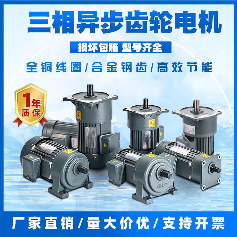 电机380v三相异步齿轮减速机400/750W交流变频小金刚立卧式变速