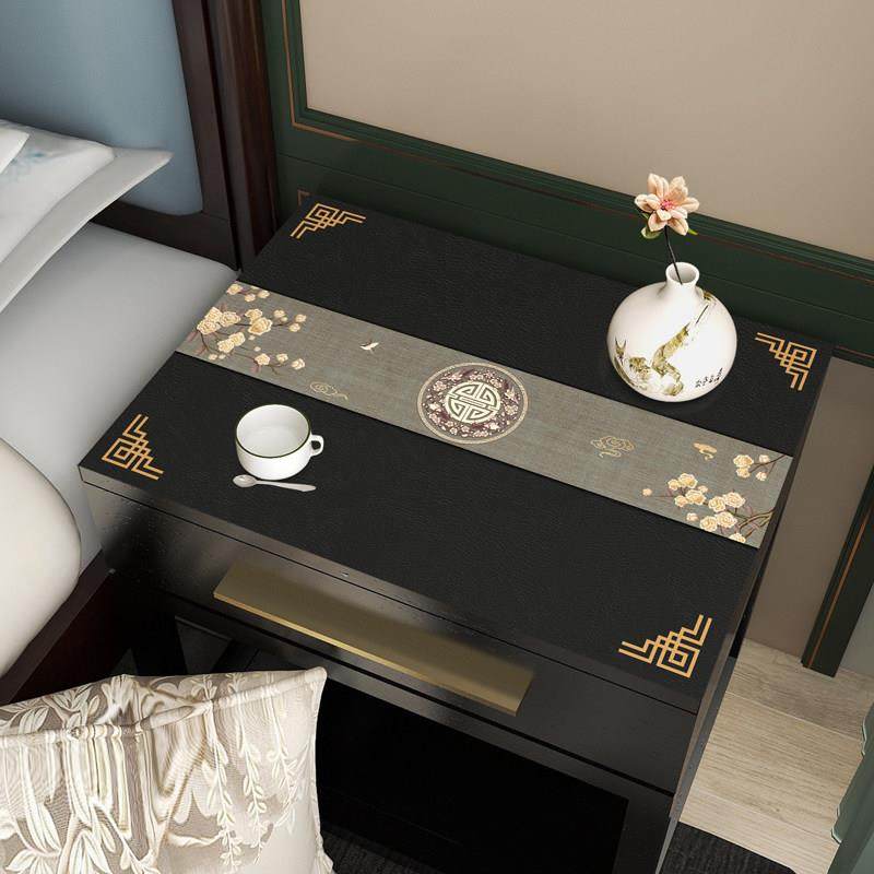 新中式卧室床头柜桌布防尘盖布台面桌面垫防水防烫中国风古典桌垫,居家布艺,桌布,淘宝优惠券,粉丝福利购,淘宝优惠卷