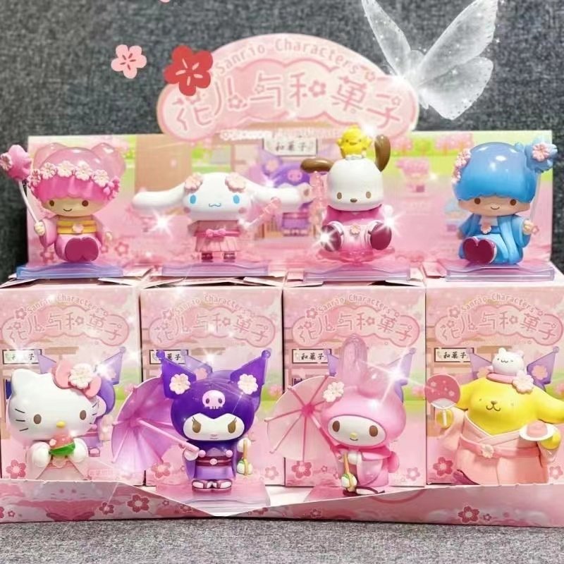 正版TOPTOY花儿与和果子盲盒潮玩摆件玉桂狗手办库洛米女生日礼物