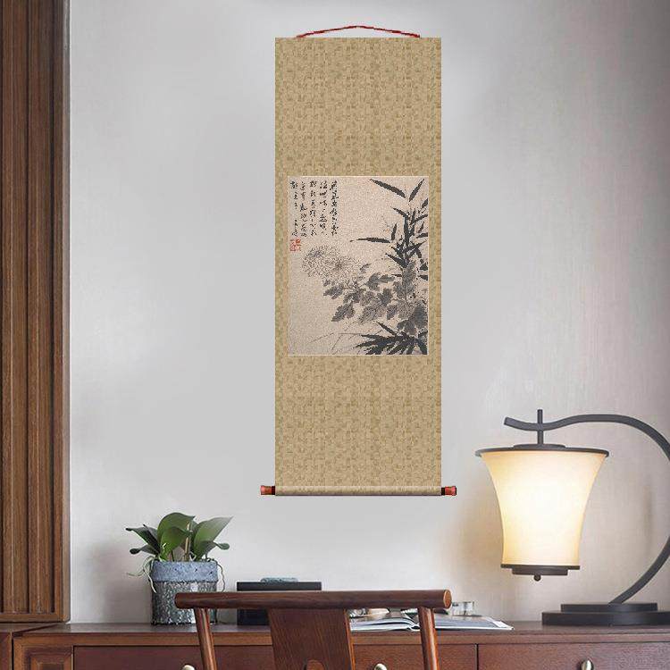 明项圣谟山水花鸟册页五挂轴卷轴花鸟画名画复制品中式玄关装饰画,橡塑材料及制品,亚克力管/有机玻璃管,淘宝优惠券,粉丝福利购,淘宝优惠卷