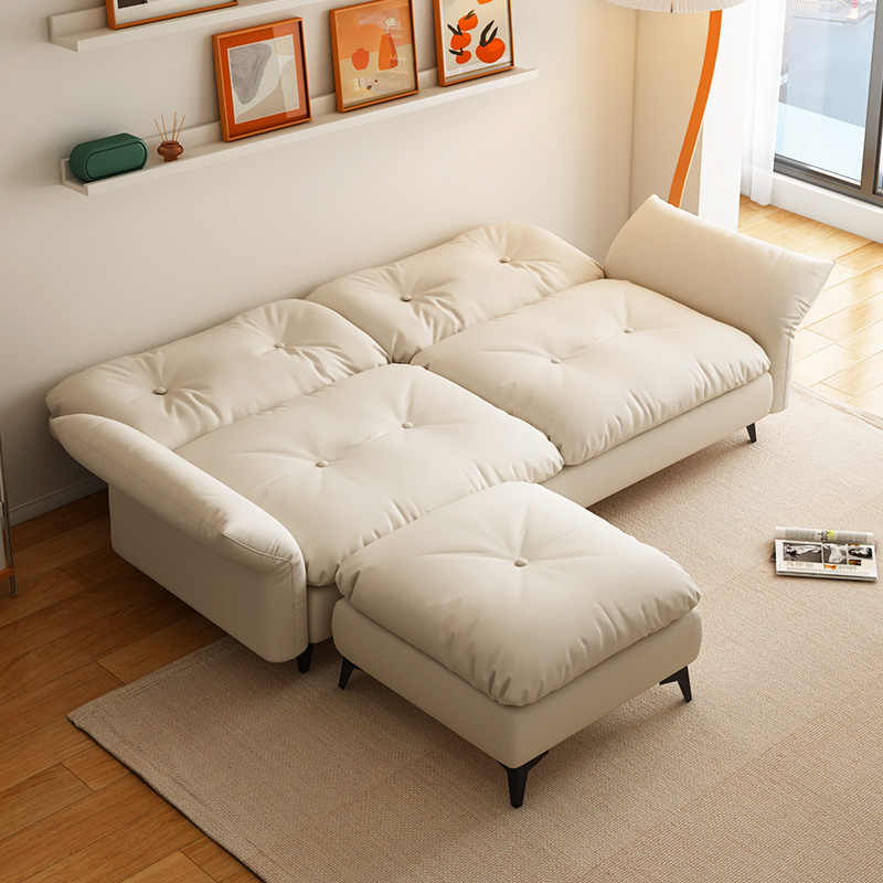 小户型科技布多功能沙发床折叠两用出租屋公寓懒人单人网红午睡BL