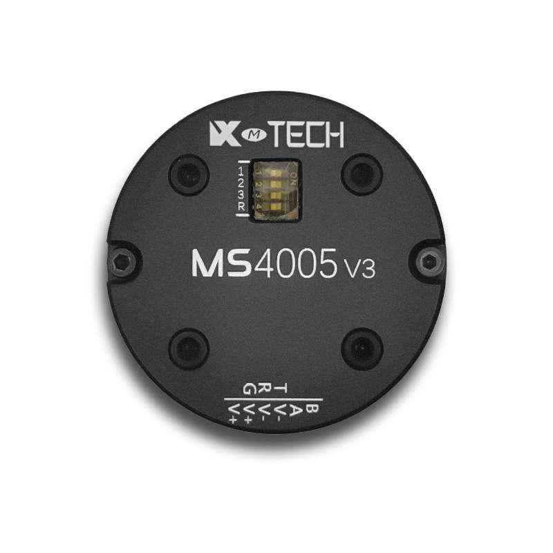 MS4005V3无刷伺服电机摆臂机械手吊舱低速云台滑环过线直流