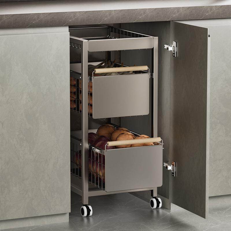 厨房柜内小推车置物架蔬菜置物架厨房台下小推车菜篮子蔬菜收纳,橡塑材料及制品,亚克力管/有机玻璃管,淘宝优惠券,粉丝福利购,淘宝优惠卷