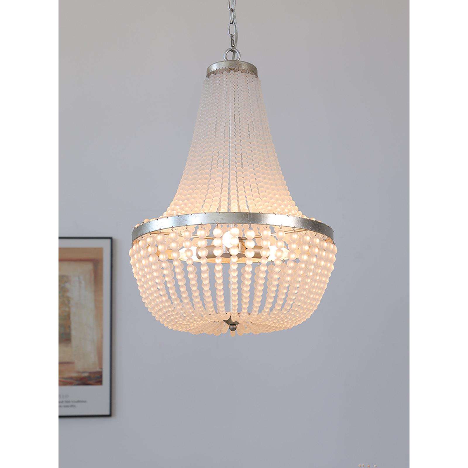 美式乡村外贸出口水晶珠帘吊灯法式田园简约服装店橱窗婚庆装饰灯