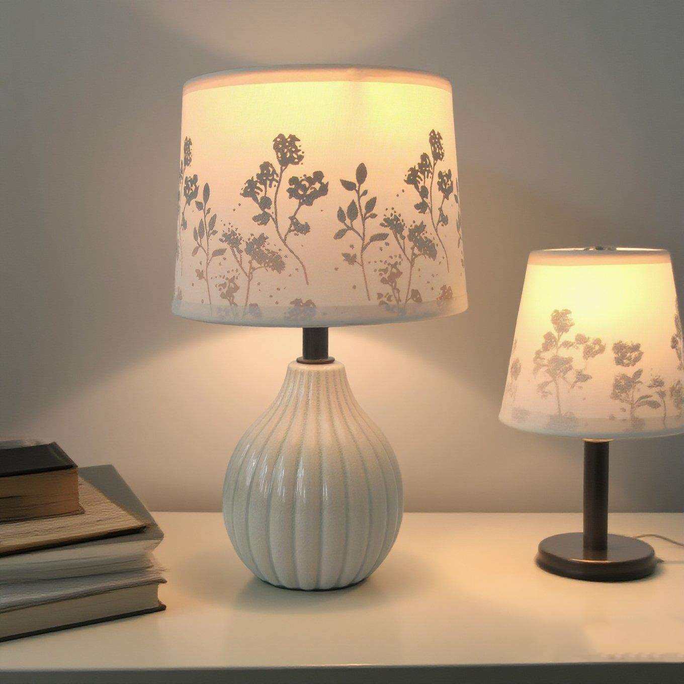 裂纹釉蒜头陶瓷底座台灯可爱儿童卧室床头小夜灯印花灯罩创意灯饰,橡塑材料及制品,亚克力管/有机玻璃管,淘宝优惠券,粉丝福利购,淘宝优惠卷