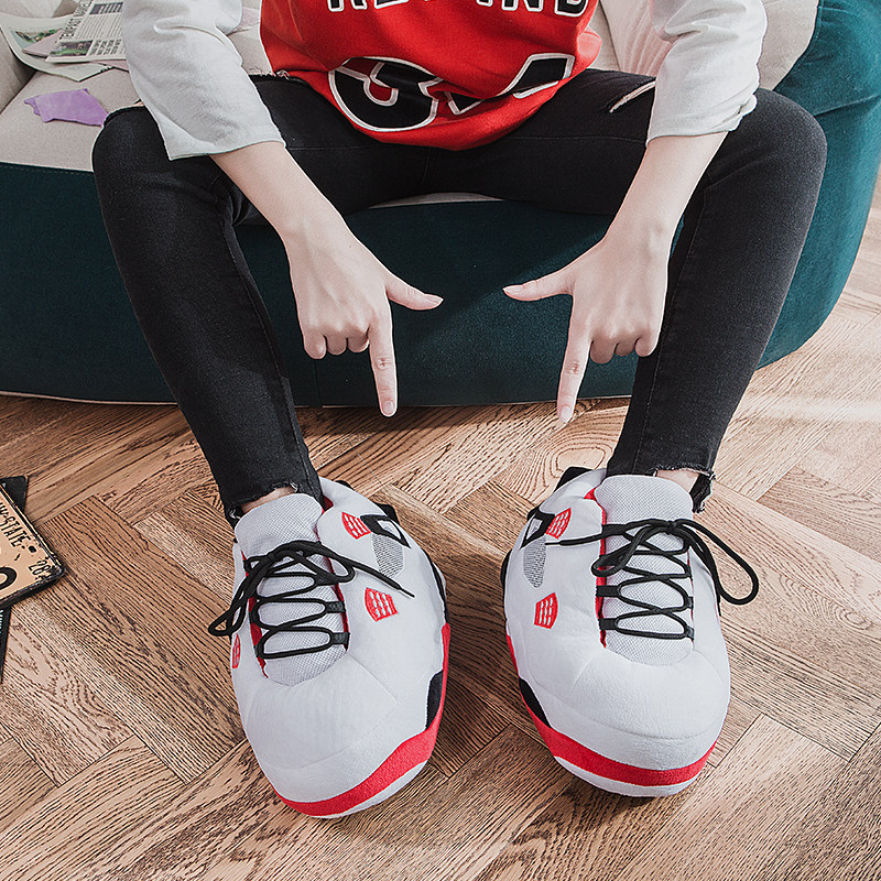 极速Winter Warm Slippers Women Cute Home SlippersU Unisex On