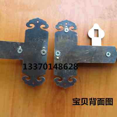 新品中明式仿g古纯铜大插销木门门栓户外门销复古全铜门栓古典锁