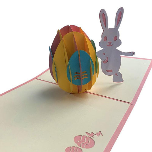 新品easter bunny eggs cardsN wishs card