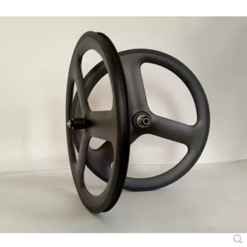 极速20寸451碳纤维直三刀轮组公路自行车折叠车小T三刀碟刹V刹式