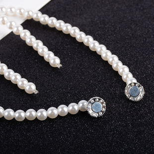 极速窗帘捆绑带珍珠网红仙女可爱磁吸G磁铁带钻蝴蝶结束带扎带绑