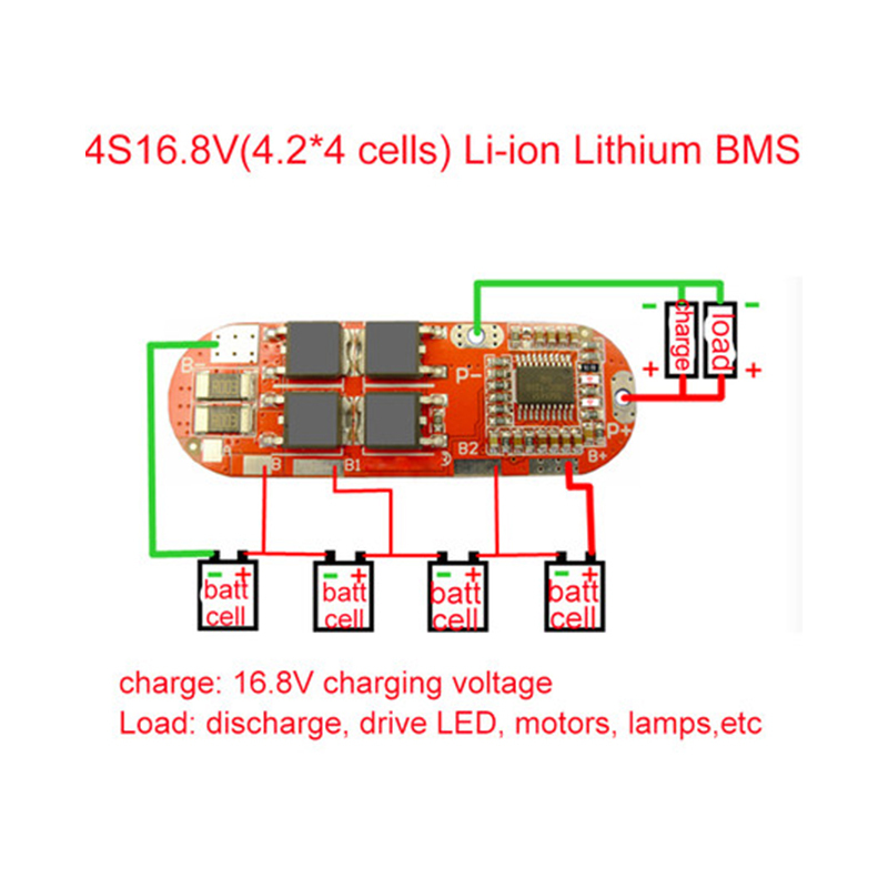 极速BMS 25A 3S 12.6V 4S 16.8Vz 5S 21V 18650 Li-ion Lithium B