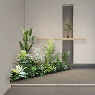 新品 饰v室内店铺仿生园景楼梯下转角旅人蕉散 大型仿真植物造景装