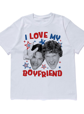 巅峰对决Ilovemyboyfirend同款短袖T恤夏季纯棉半袖潮流周边