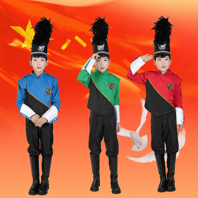 2019新款中小学生少先队仪仗队管乐队鼓手鼓号服儿童升旗手服装