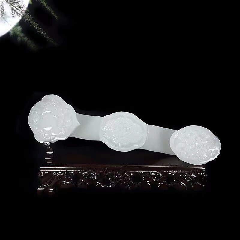 天然白玉招财乔迁开业家居摆件