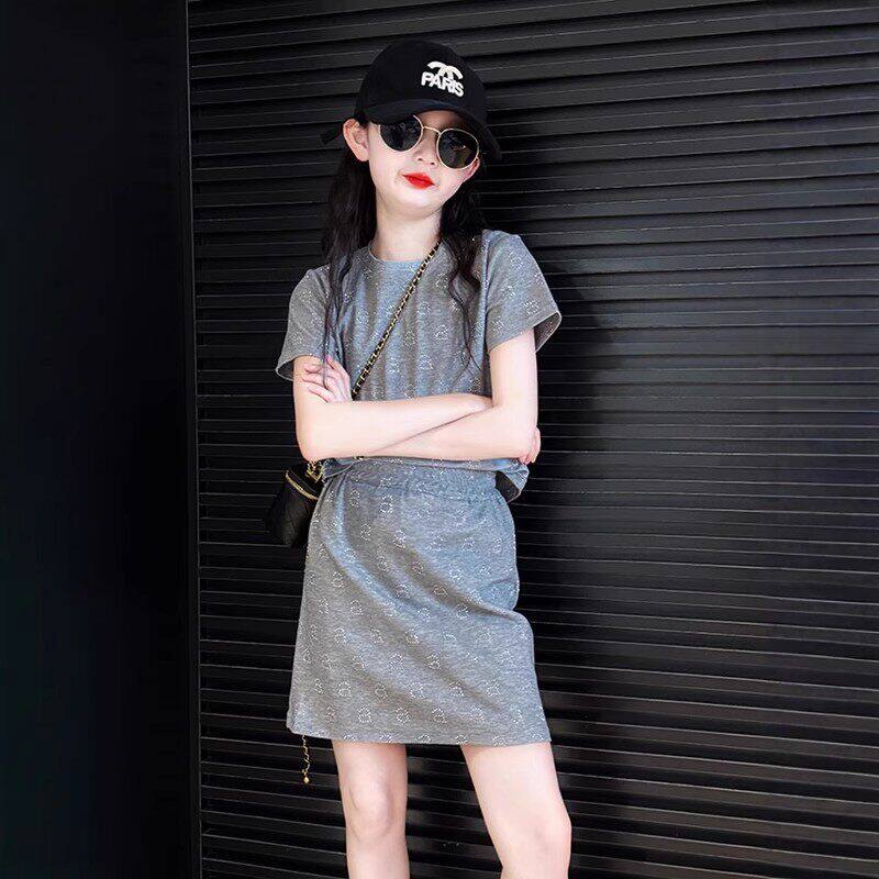 韩国Uamtor女童辣妹套装夏季2026新款女大童洋气时髦网红炸街套裙