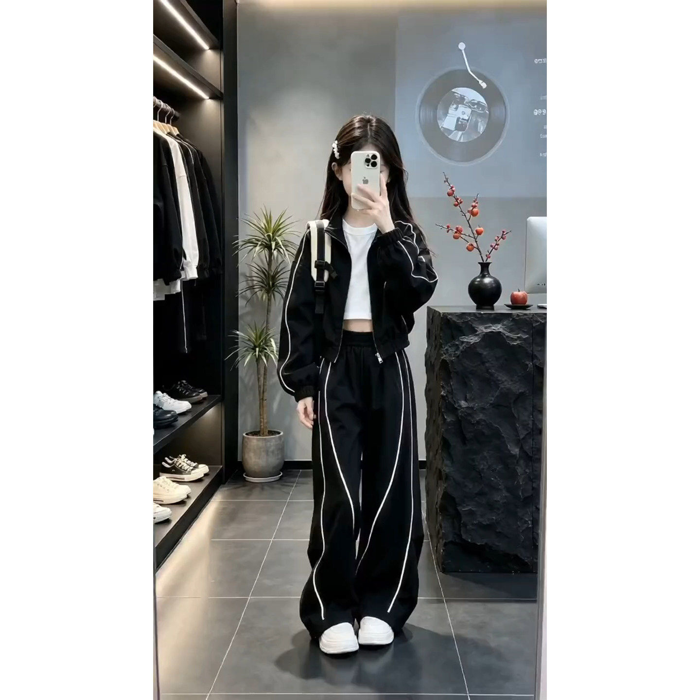 法国BERYDIA女童秋季韩系两件套2026新款大童运动外套裤子穿搭潮