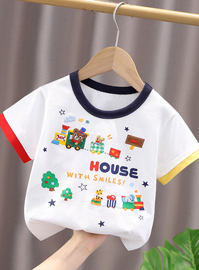 英国next road小童短袖T恤纯棉上衣2025新款男女童半袖宝宝夏装潮