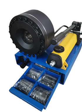 Portable car mounted pipe shrinking machine and pipe pressin