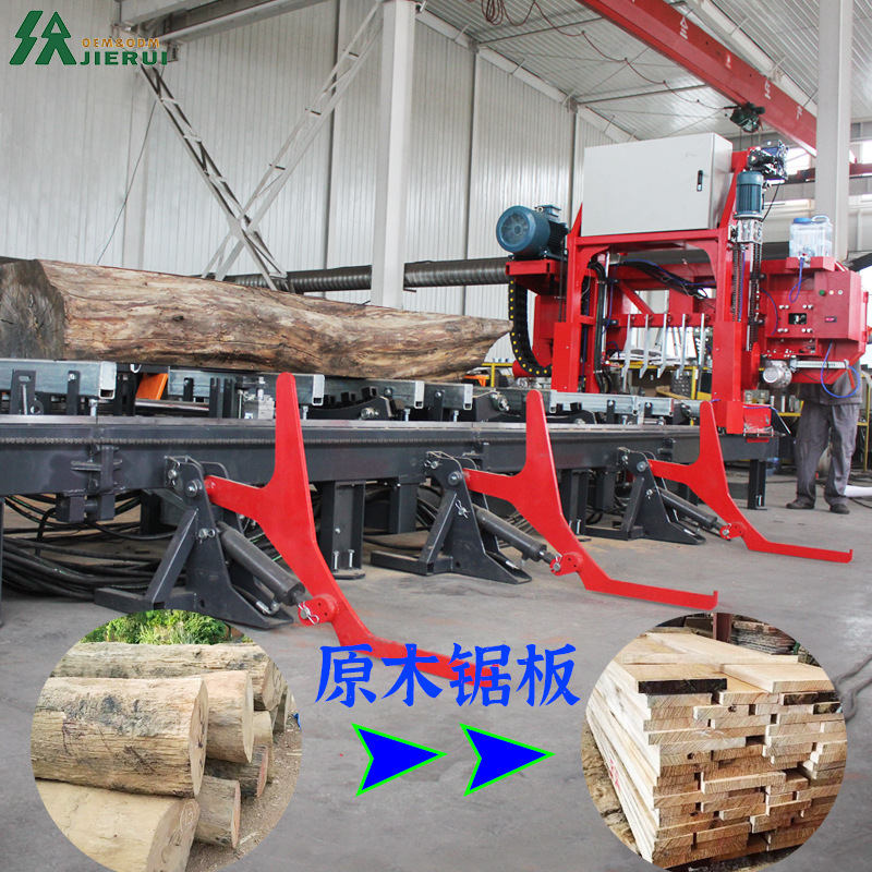 数控锯板机木工卧式带锯机电动自动锯木头机器原木开料大型龙门锯