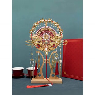 新十里红妆3D拼图全套金属u凤冠苗冠霞帔团扇结婚礼物diy手工自制