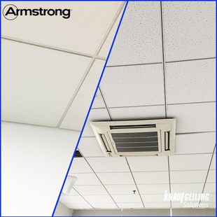 新可耐福k雅顿吸音矿棉板喷砂磨砂有孔A级防火耐潮W3651B