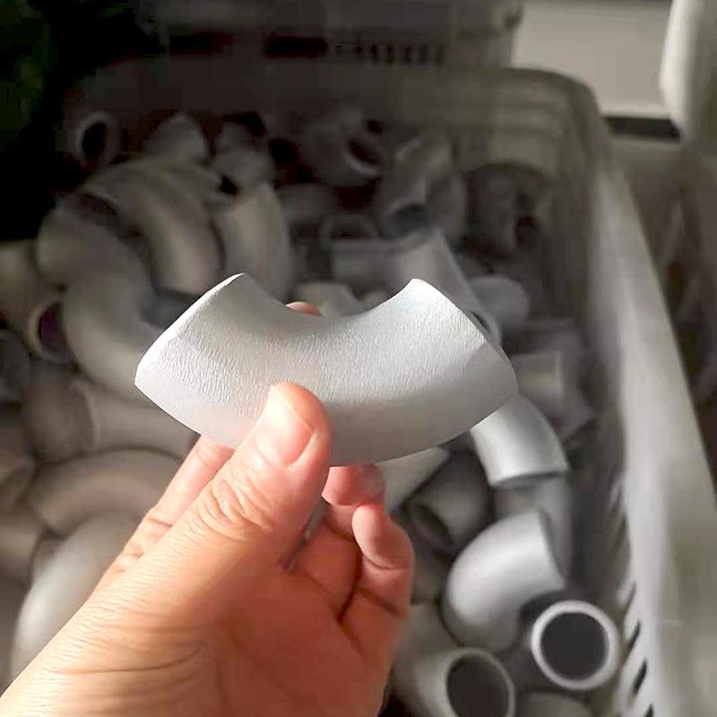 供应6061铝合金弯头 1.5D工业级焊接90度直角弯头 6063铝管件弯管