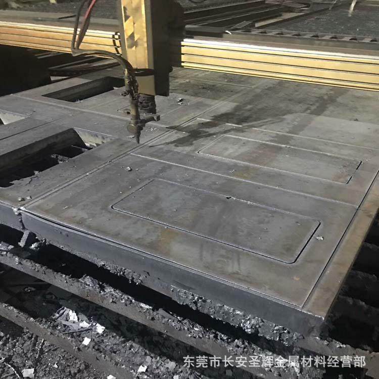 激光切割NM450耐磨钢板 任意尺寸图纸下料 NM450耐磨板沉孔加工