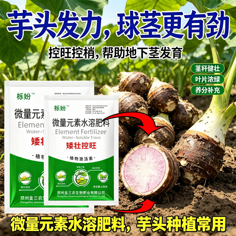 芋头专用压苗矮壮素地下猛长膨大素控上旺下控旺剂防徒长防烂防裂