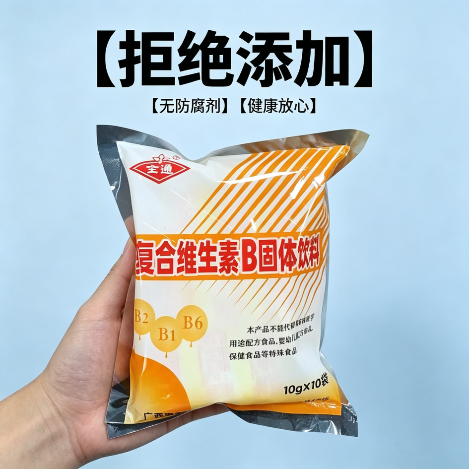 复合维生素b固体饮料B族冲剂0脂便携0热量运动B1B2B6全通三九低负担减脂期可以喝的正品自律女神跑步饮品健身轻食老牌子