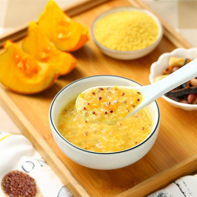 0脂肪低卡小米粥素食主食营养早餐粥速食五谷杂粮健康黑米燕麦粥