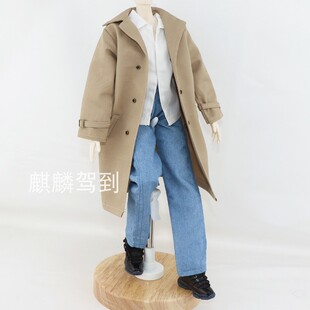 特六体娃衣阿巳特6分日月岛bjd特体风衣衬衫 模特肩宽8.2cm胸围15