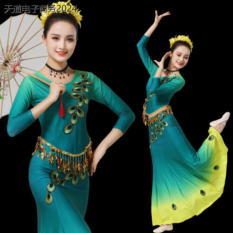 新款傣族舞蹈服少数民族