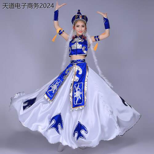 2019新款蒙古族服装鸿雁