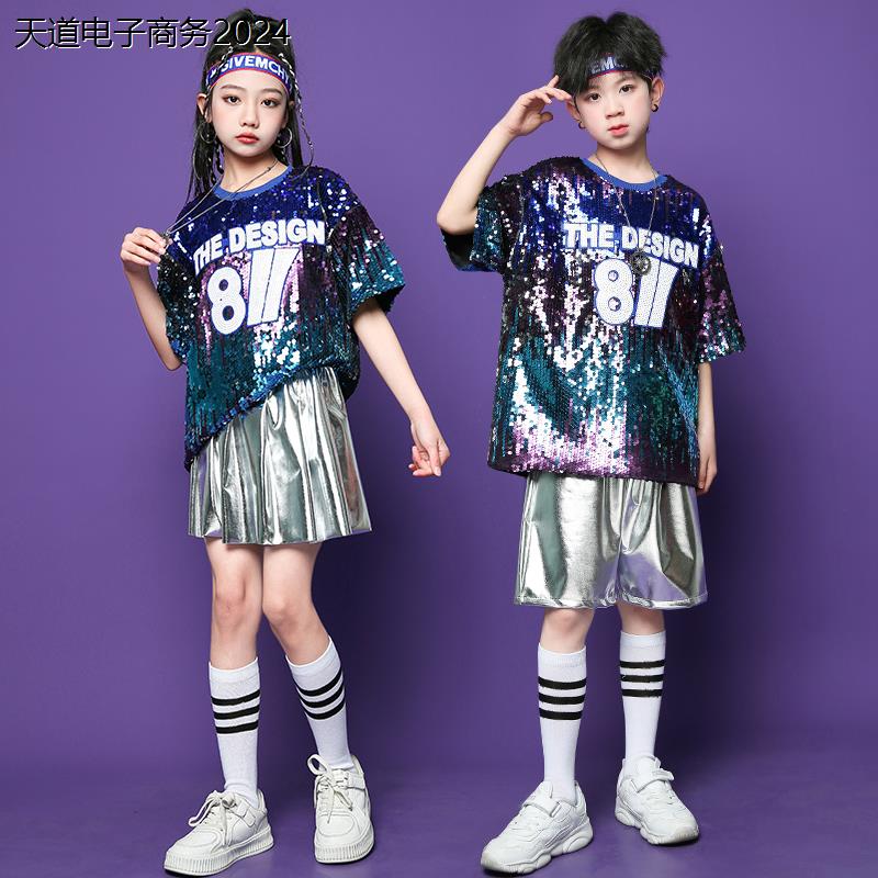 六一儿童啦啦队演出服男