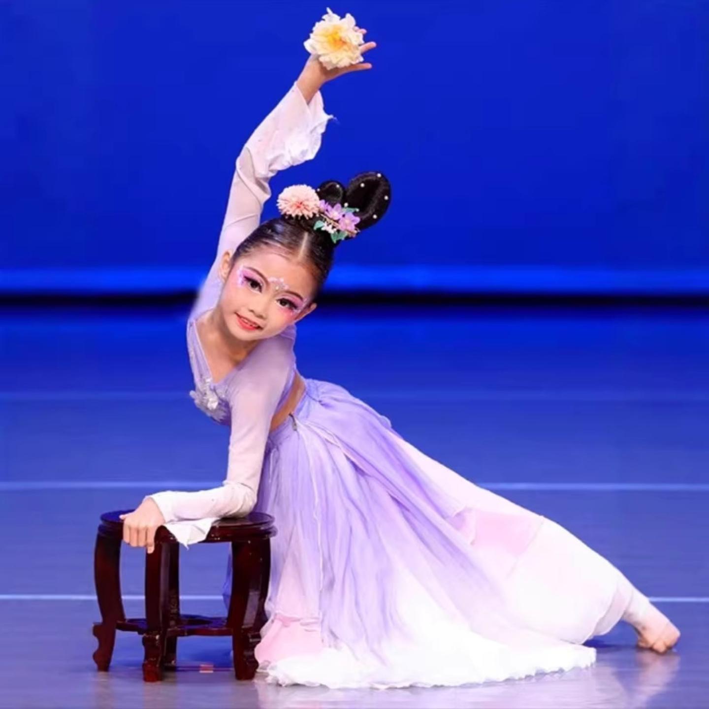 儿童花神古典舞相思谣演出服女大