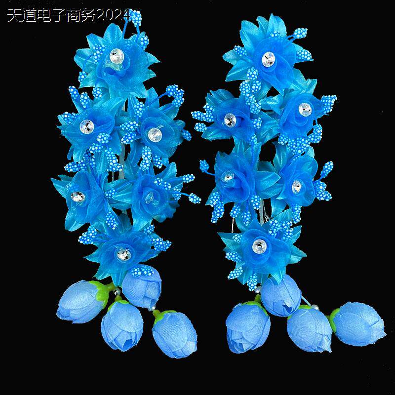 戏曲鬓花绢花耳边花青衣
