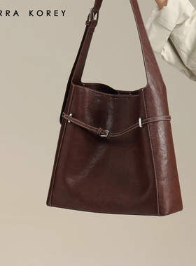 Cierra Korey官网 水桶包包女秋冬高级感气质通勤单肩大包斜挎包