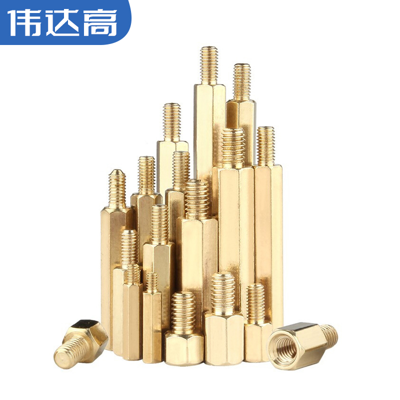 单头六角铜柱电脑主板铜柱六角隔离柱机箱螺柱支柱螺丝国标M2M3M4