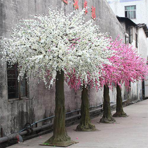 室内餐厅装饰仿真樱花树婚庆景观布置假樱花树Flower造景