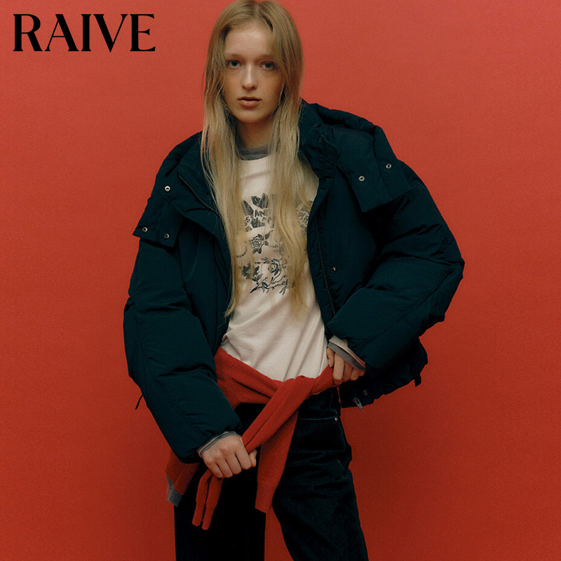 RAIVE宽松韩版鸭绒羽绒服
