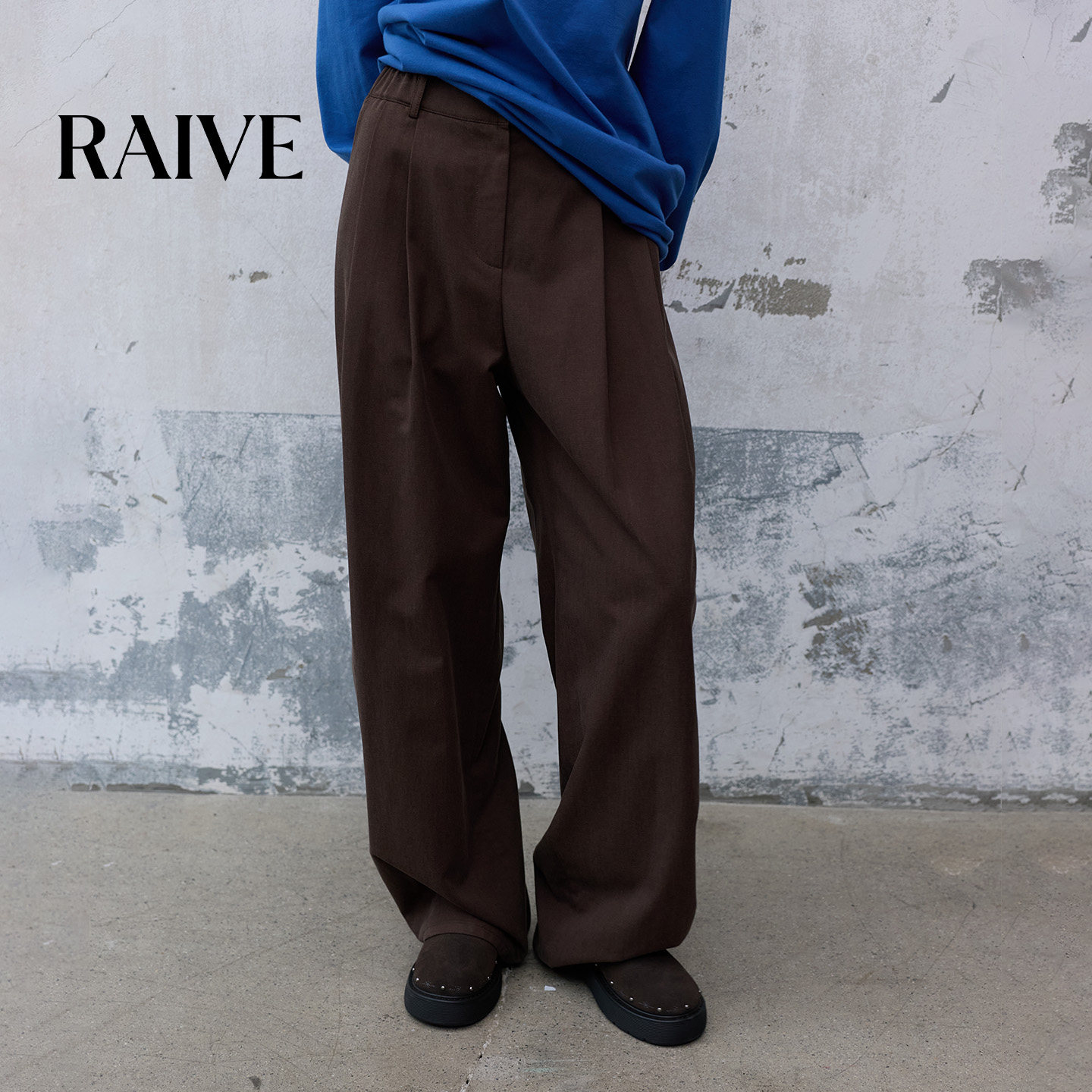 RAIVE直筒宽松通勤韩系长裤图片