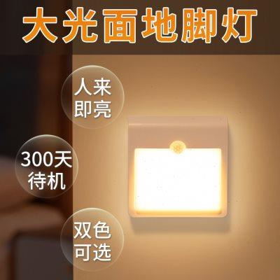 智能人体感应小夜灯壁灯楼梯入户人来即亮人走即灭厕所走廊不插电