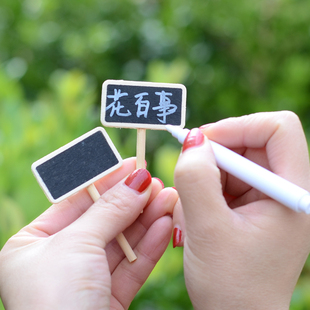 多肉标签插牌小黑板牌植物品种可爱盆景花卉热植标识园艺工具用品
