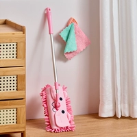 Детская розовая швабра