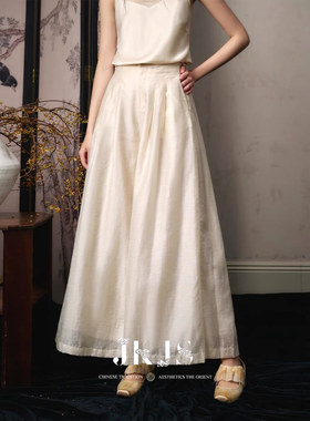 【轻氧裤】云朵裤宽松阔腿裤裙新中式搭配裤子宽松bf慵懒风中国风